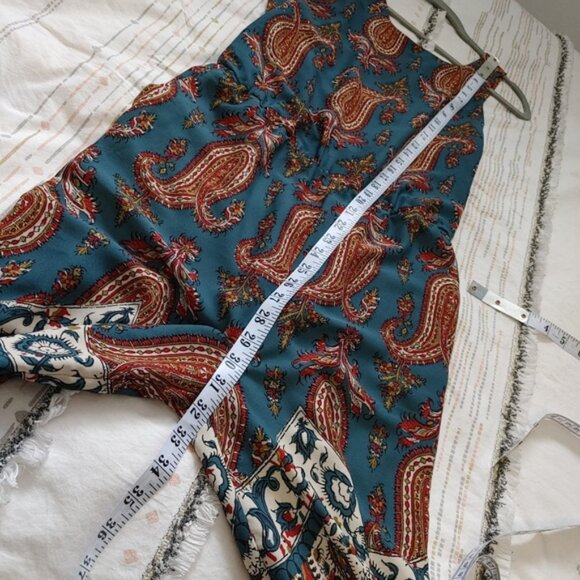 Zara paisley low back boho jumpsuit size XS - Picture 11 of 12